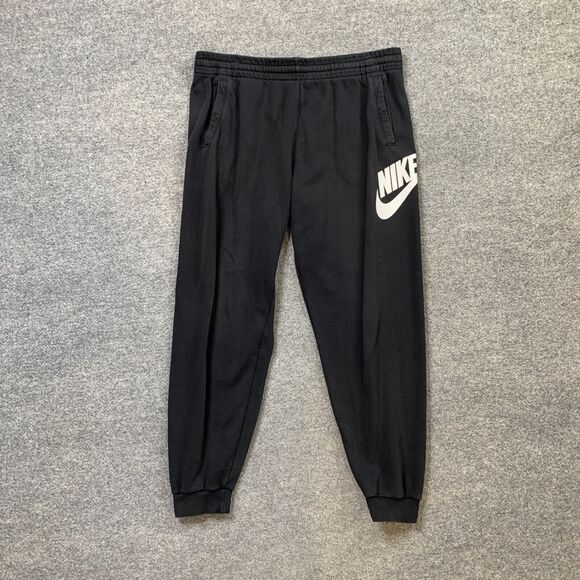 Nike Jogger Big Boy Youth XL Extra Large Black Fleece Lined Sportswear Sweatpant - Picture 2 of 12